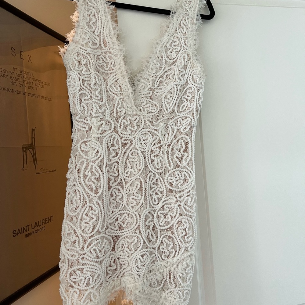 White really flattering dress